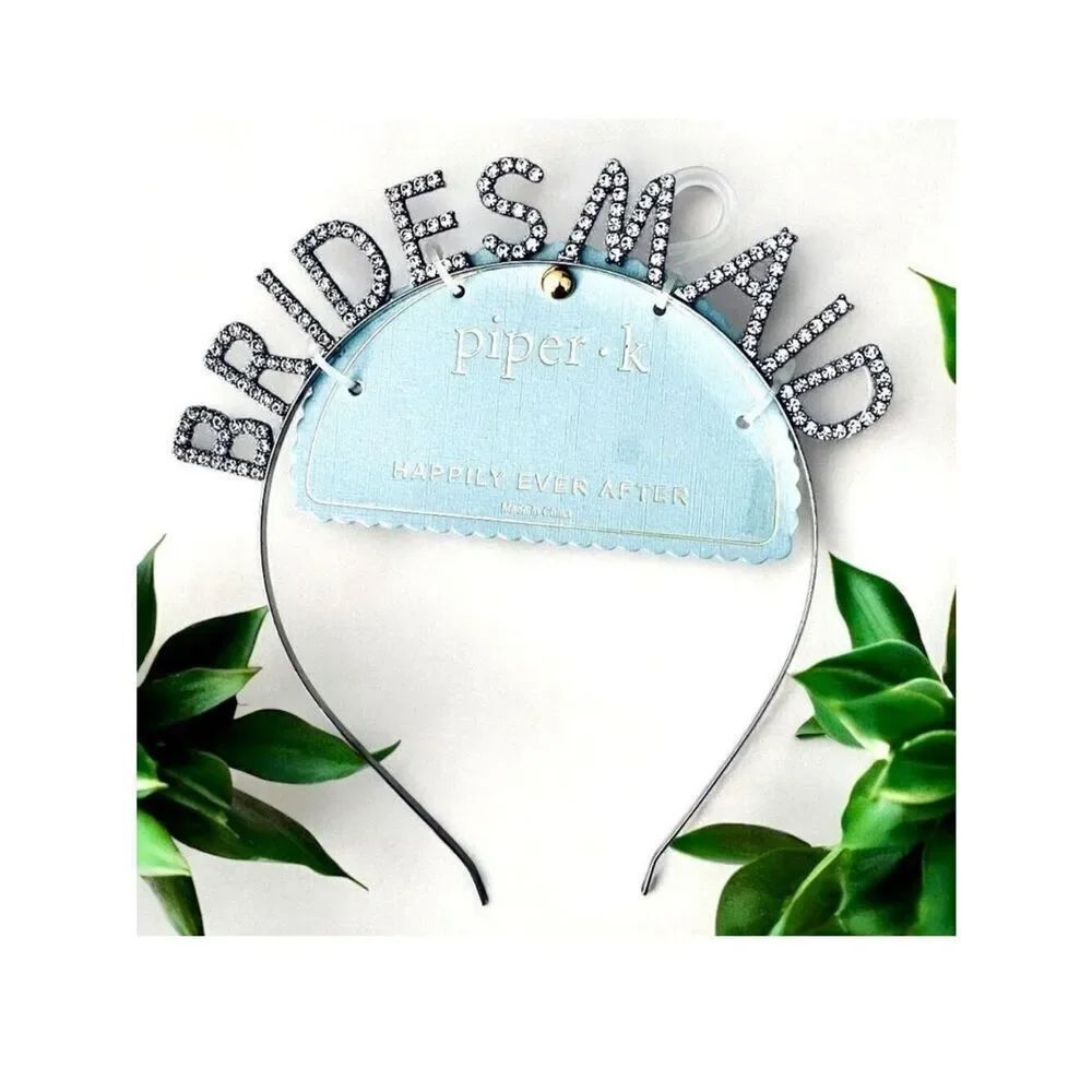 NWT Gorgeous Piper K BRIDESMAID Silver Rhinestones Tiara Headband